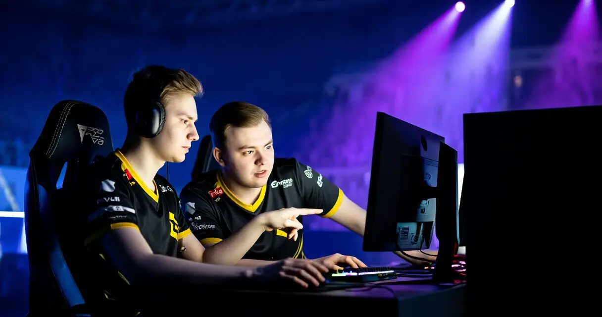 CS2-pelaajat analysoivat taktisia valintoja turnausareenalla